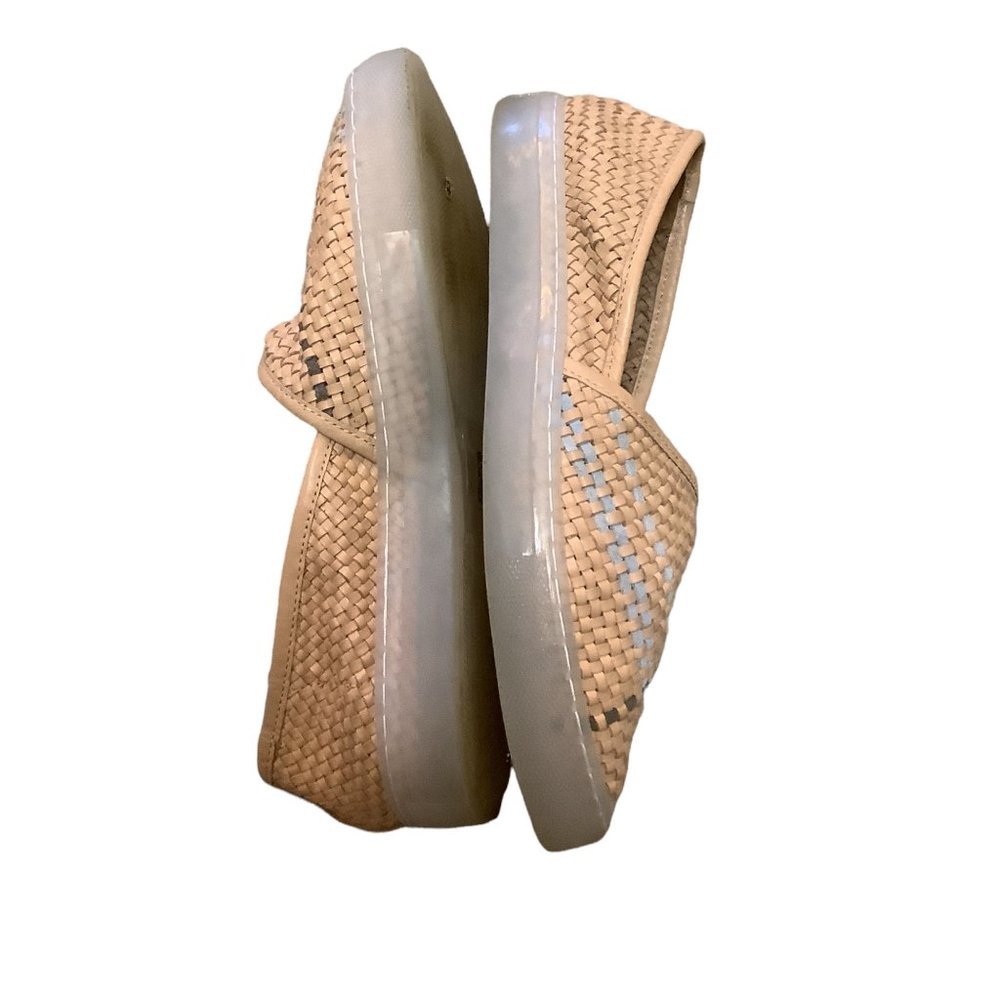 FREE PEOPLE Women's Pink & Gray Braided Leather Slip-On Comfort Shoe-Size 7 - Picture 6 of 11